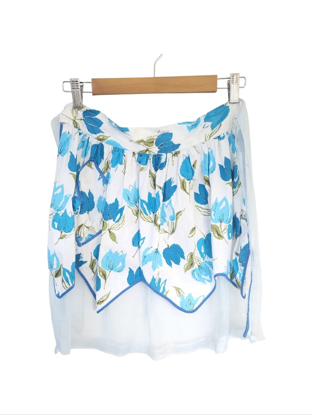 Vintage 50's Tulip Floral Kitschy Revesible Kitchen Apron